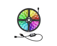 STRISCIA LED COLORI RGB CAVO USB CON TELECOMANDO CONTROLLER BLUETOOTH LUCI LED DECORAZIONE 2M_1117 