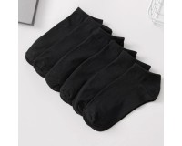 12 O 24 PAIA CALZINI COLLO BASSO IN COTONE COLORE NERO TINTA UNITA PER UOMO Tg 40-46 cod. 25101-3