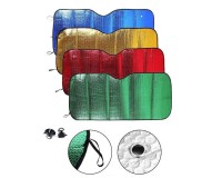 PARASOLE AUTO PER PARABREZZA INTERNO PIEGHEVOLE CON ELASTICI E VENTOSE CONTRO I RAGGI UV COLORI MIX VARIE MISURE