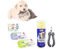 SALVIETTINE IMBEVUTE PER ANIMALI PER LA PULIZI DEL PELO DI CANI E GATTI + OMAGGIO PANNO MAGICO SUPER ASSORBENTE E/O TAGLIAUNGHIE