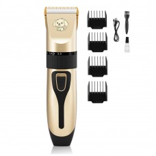 TOSATRICE RICARICABILE PER ANIMALI GD PET SHOP PROFESSIONAL, CON 4 PETTINI INTERCAMBIABILI