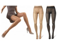 Fino a 12 collant no stress 20 den elasticizzati Pompea, disponibili in 3 colori e 4 taglie