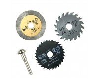 Set di 3 utensili per lame da taglio mini TCT/HSS/diamante_0186